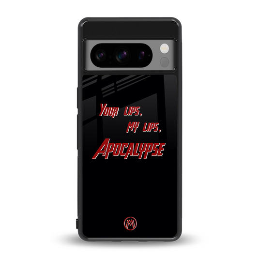 apocalypse back phone cover | glass case for google pixel 8 pro