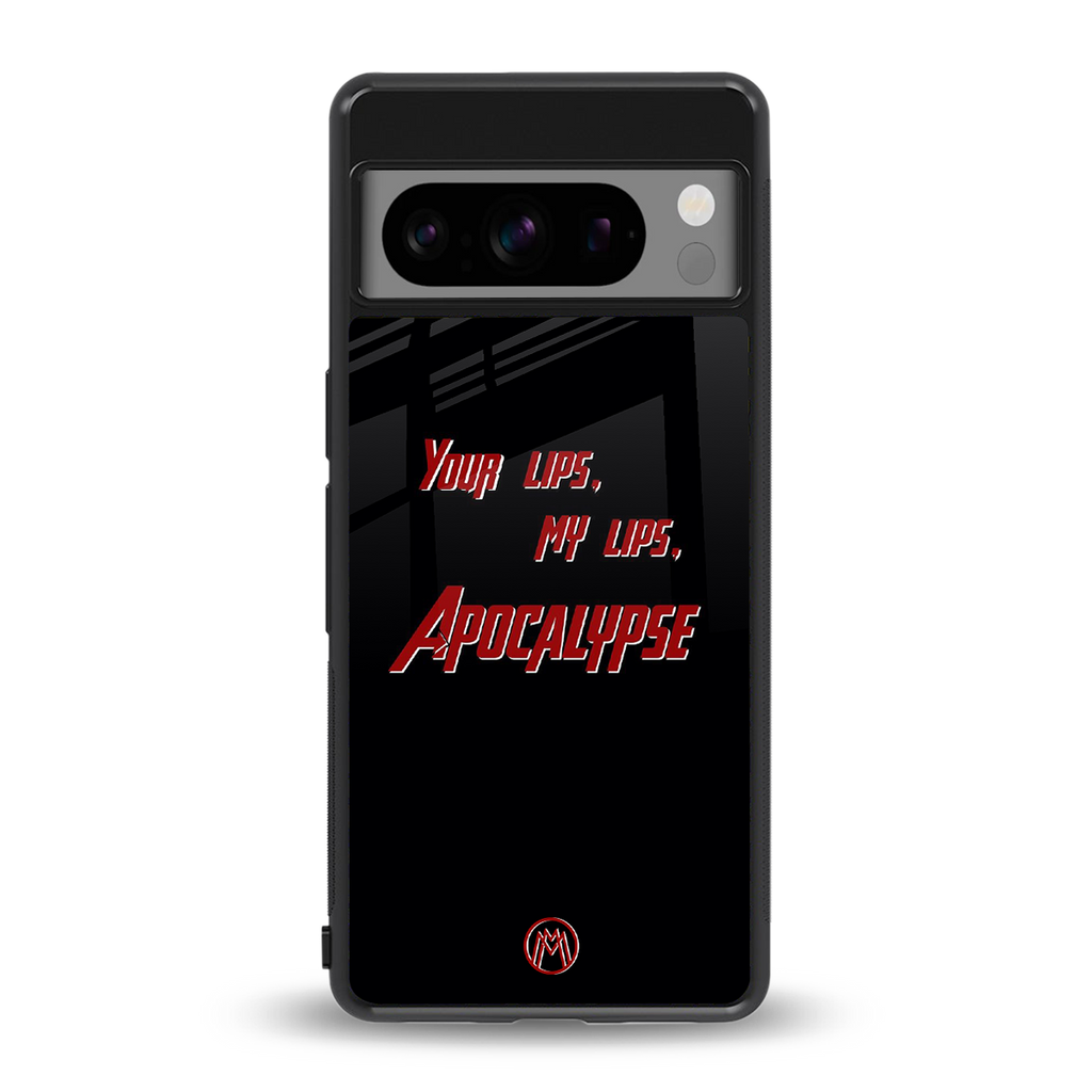 apocalypse back phone cover | glass case for google pixel 8 pro