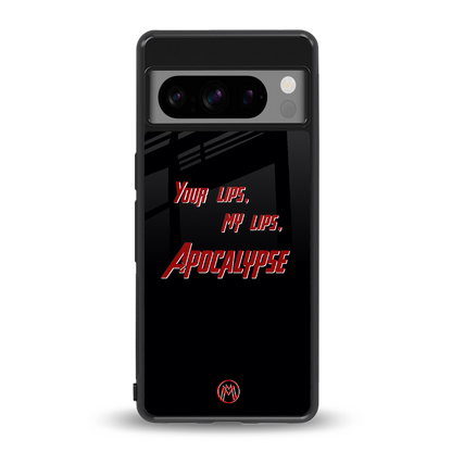 apocalypse back phone cover | glass case for google pixel 8 pro