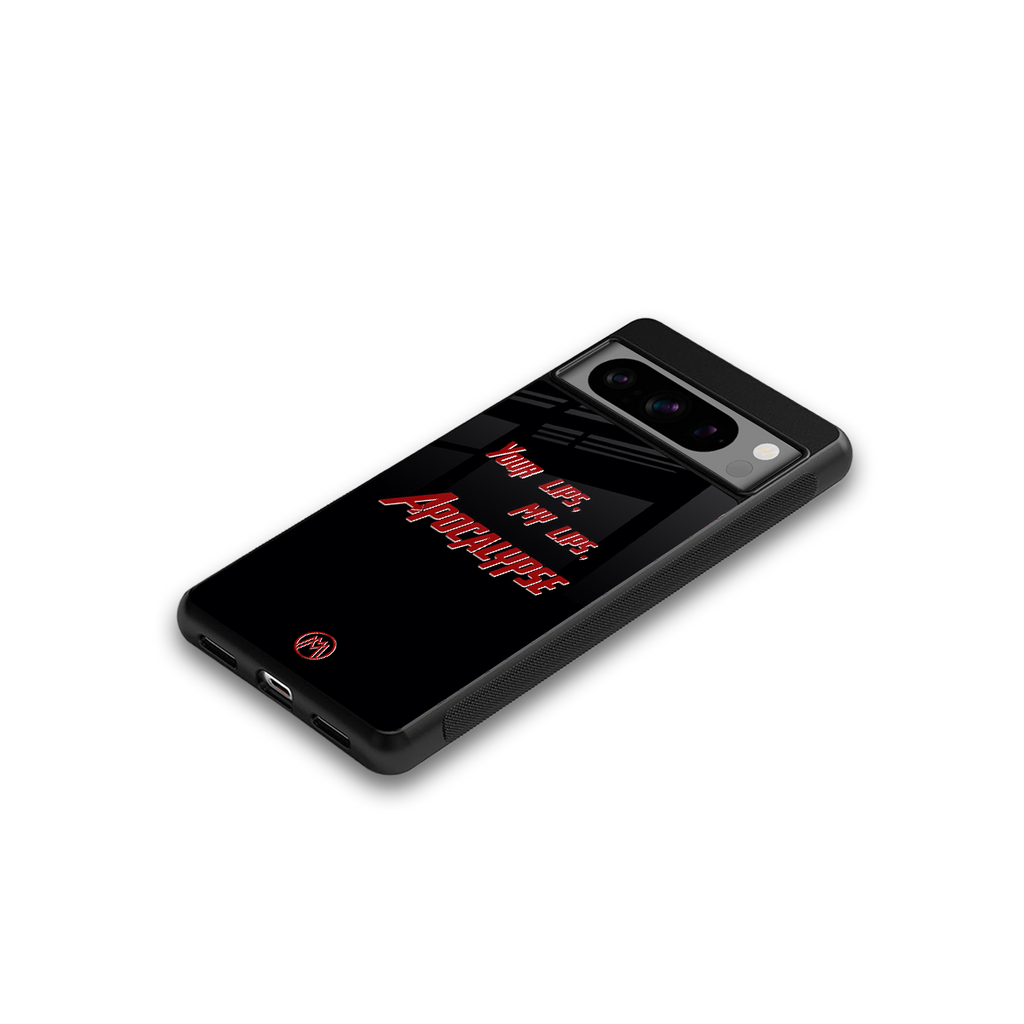 apocalypse back phone cover | glass case for google pixel 8 pro