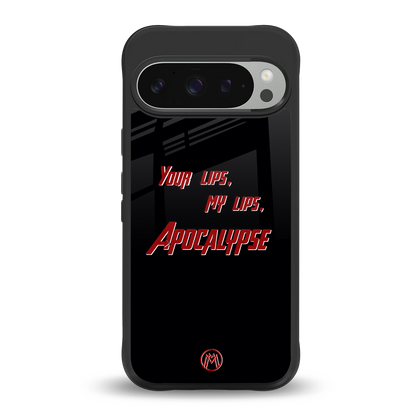 apocalypse back phone cover | glass case for google pixel 9 pro