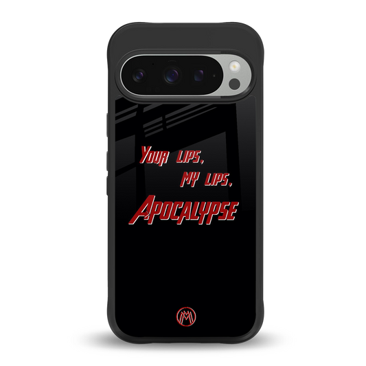 apocalypse back phone cover | glass case for google pixel 9 pro xl