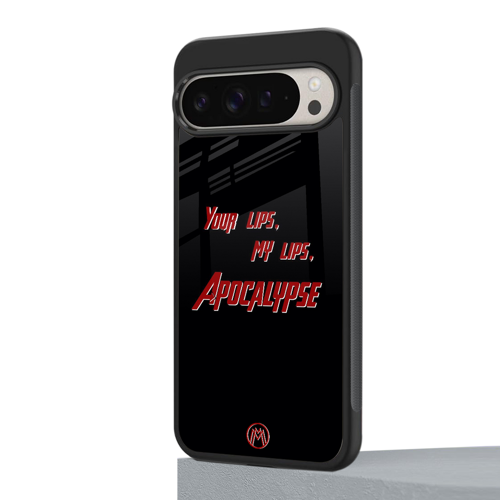 apocalypse back phone cover | glass case for google pixel 9 pro