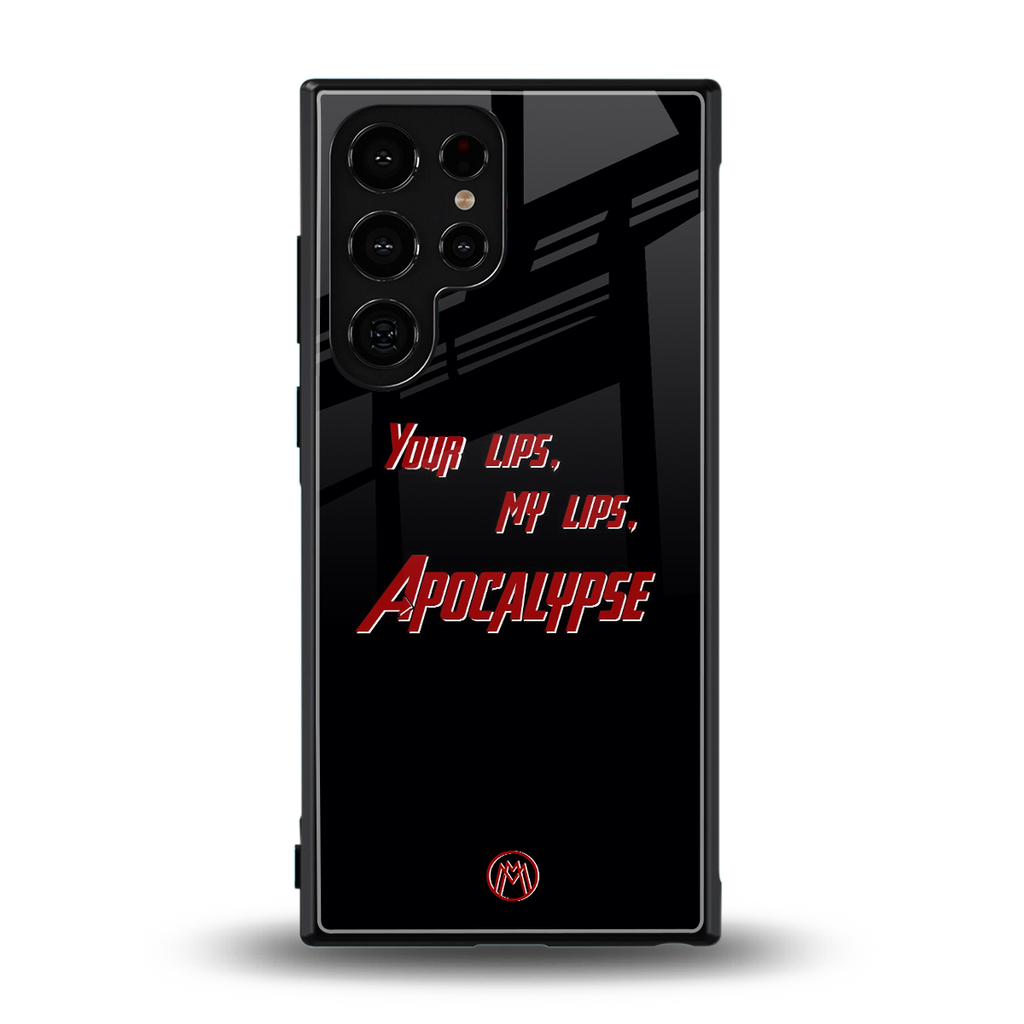 apocalypse back phone cover | glass case for samsung galaxy s23 ultra
