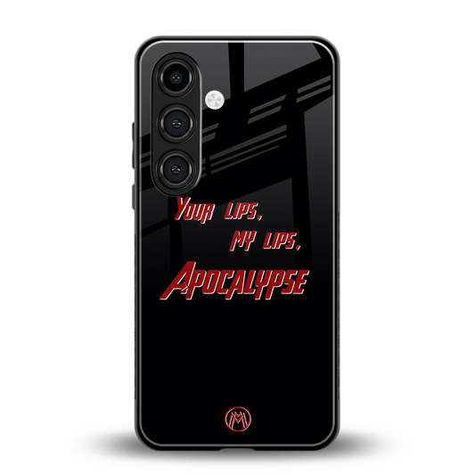 apocalypse back phone cover | glass case for samsung galaxy s24 plus
