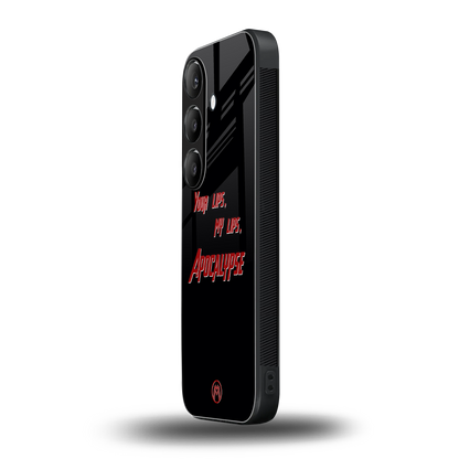 apocalypse back phone cover | glass case for samsung galaxy s23 plus