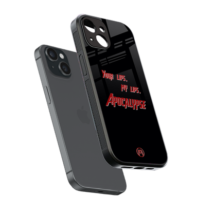 apocalypse back phone cover | glass case for iphone 15