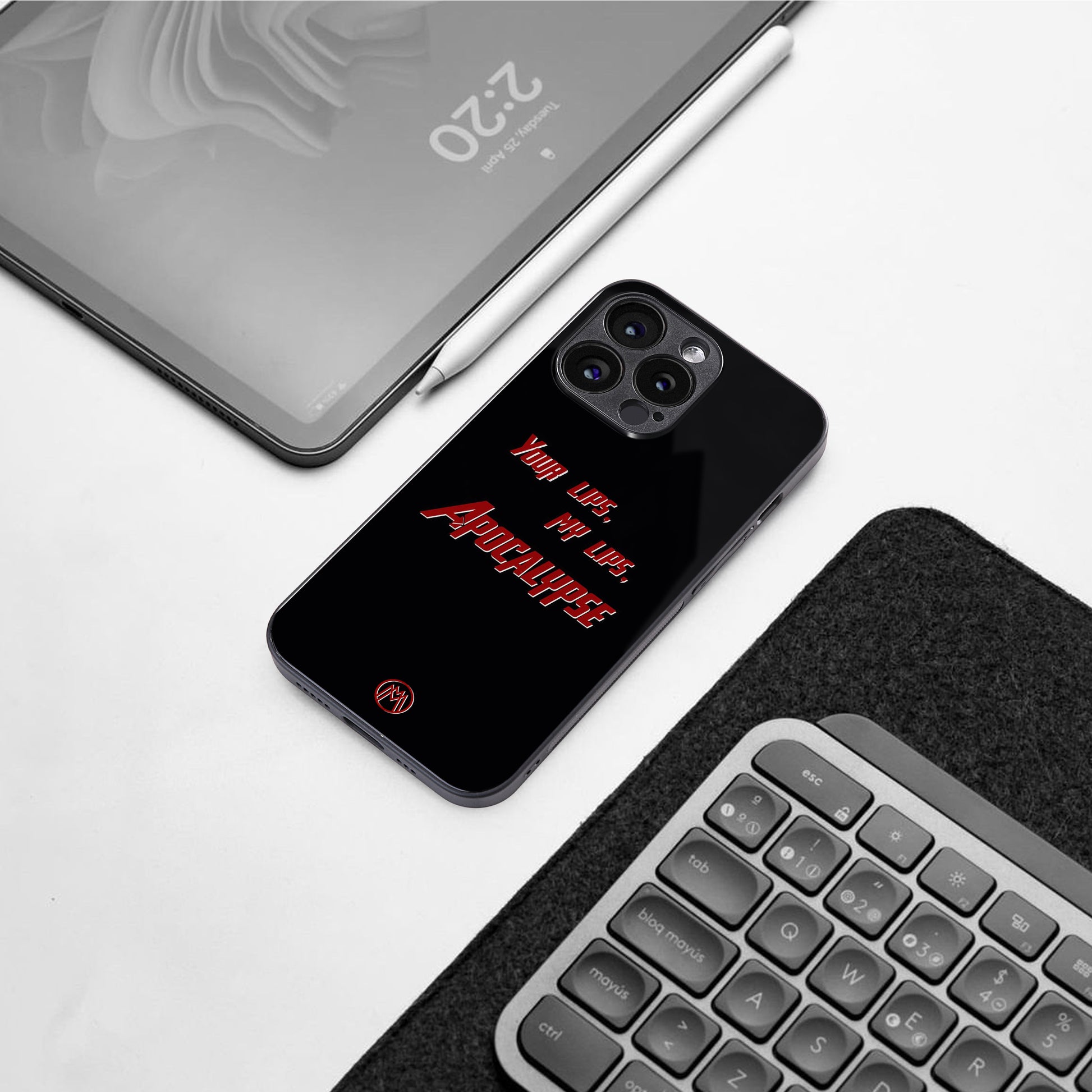 apocalypse back phone cover | glass case for iphone 15 pro max