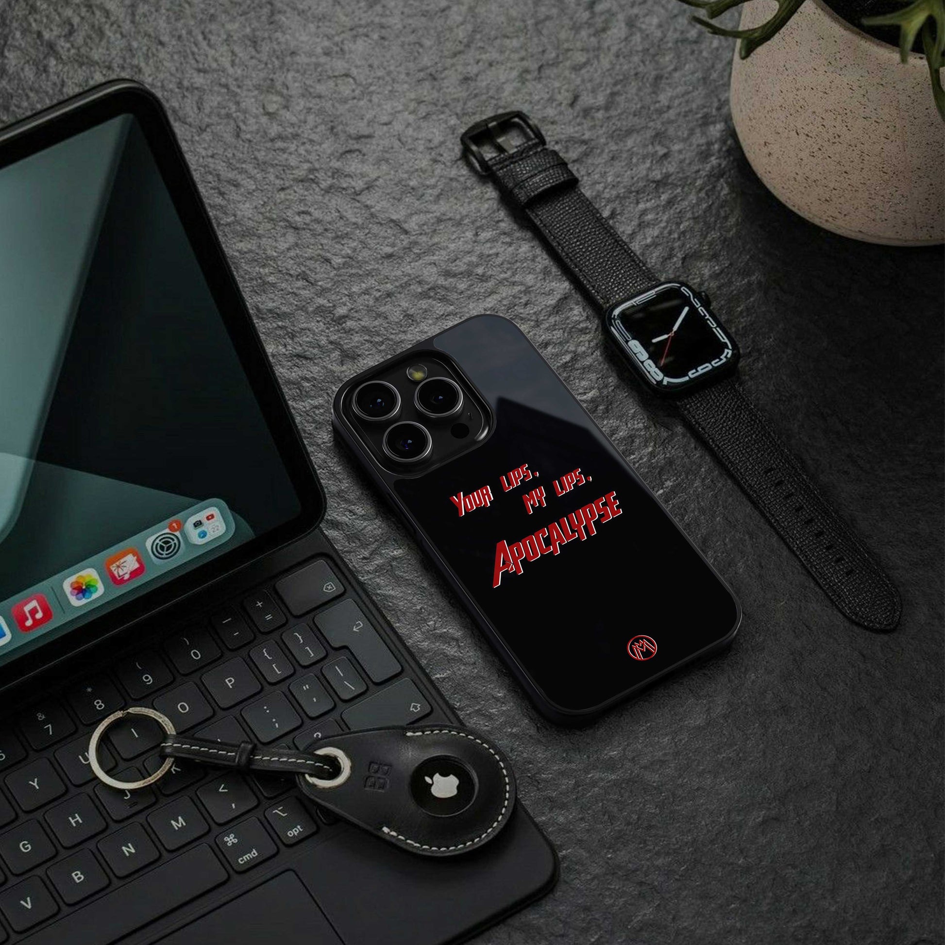 apocalypse back phone cover | glass case for iphone 13 pro max