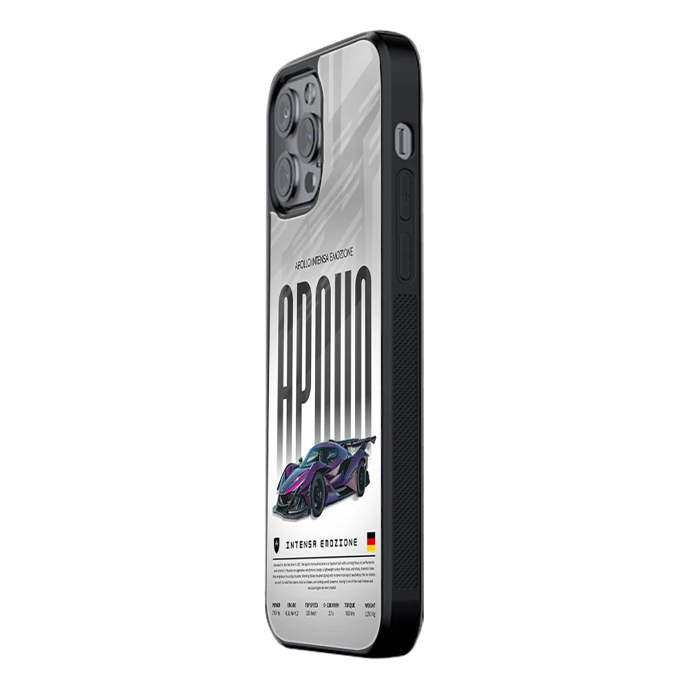Slim Glass Back Phone Case for Multiple Brands iPhone, Samsung, Redmi, OnePlus, Oppo, Vivo