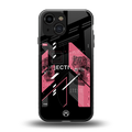 apollo project aesthetic pink and black back phone cover | glass case for iphone 13 mini