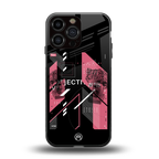 apollo project aesthetic pink and black back phone cover | glass case for iphone 13 pro max