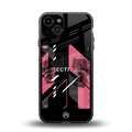 apollo project aesthetic pink and black back phone cover | glass case for iphone 13