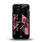 apollo project aesthetic pink and black back phone cover | glass case for iphone 13