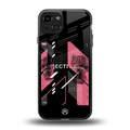 apollo project aesthetic pink and black back phone cover | glass case for iphone 15