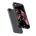 apollo project aesthetic pink and black back phone cover | glass case for iphone 16e