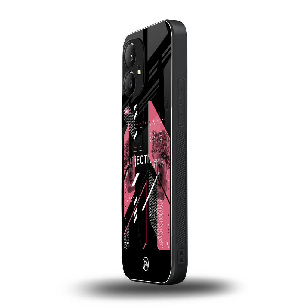apollo project aesthetic pink and black back phone cover | glass case for nothing phone 1