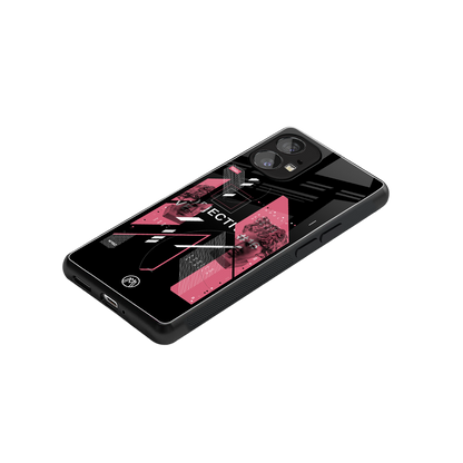 apollo project aesthetic pink and black back phone cover | glass case for nothing phone 1