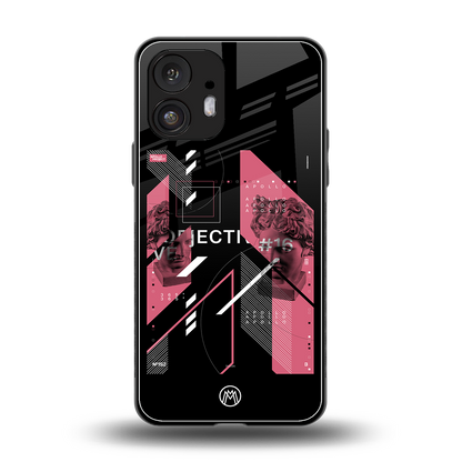 apollo project aesthetic pink and black back phone cover | glass case for nothing phone 2