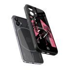 apollo project aesthetic pink and black back phone cover | glass case for nothing phone 2