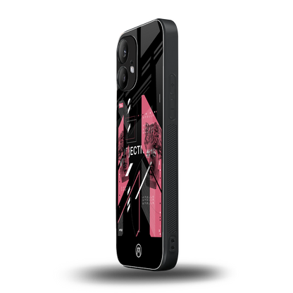 apollo project aesthetic pink and black back phone cover | glass case for nothing phone 2