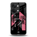 apollo project aesthetic pink and black back phone cover | glass case for oneplus nord 3