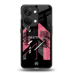 apollo project aesthetic pink and black back phone cover | glass case for oneplus nord 3