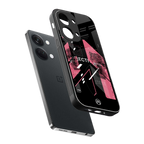 apollo project aesthetic pink and black back phone cover | glass case for oneplus nord 3