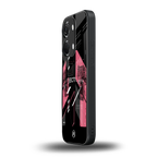 apollo project aesthetic pink and black back phone cover | glass case for oneplus nord 3