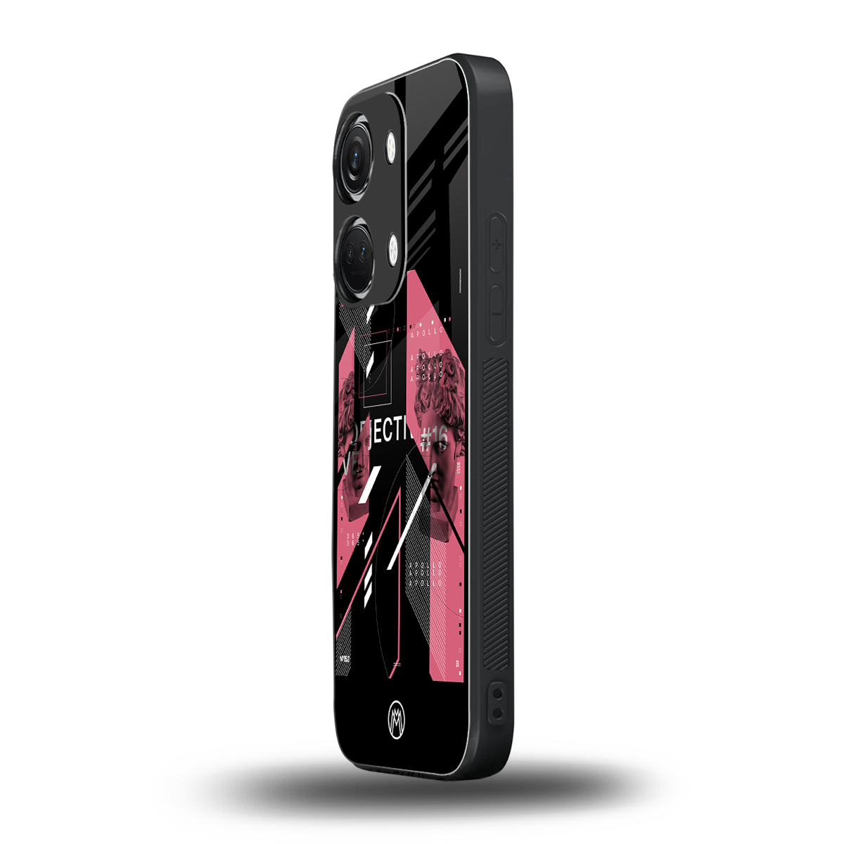 apollo project aesthetic pink and black back phone cover | glass case for oneplus nord 3