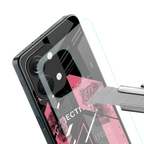 apollo project aesthetic pink and black back phone cover | glass case for oneplus nord 3