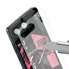 apollo project aesthetic pink and black back phone cover | glass case for oneplus nord 4