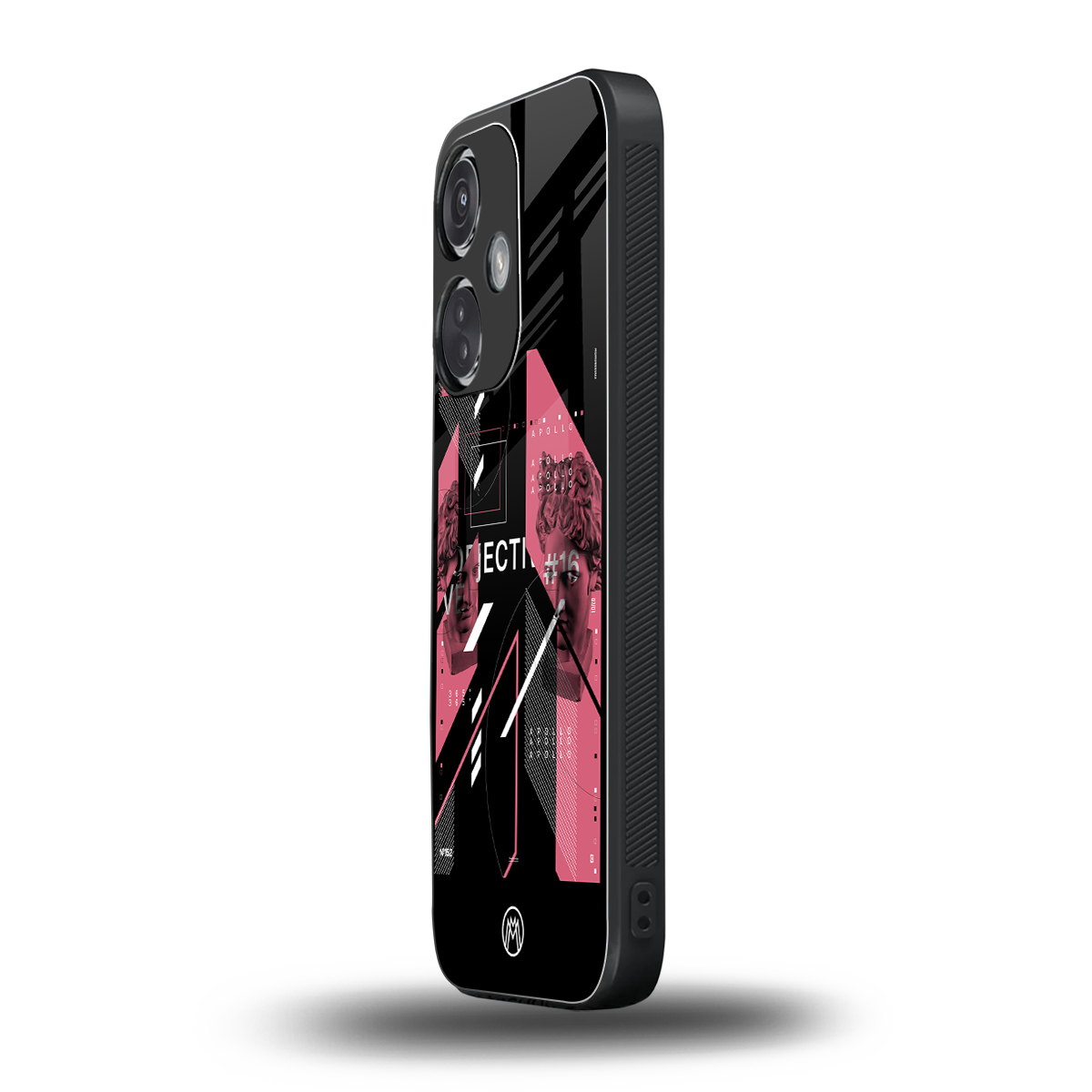 apollo project aesthetic pink and black back phone cover | glass case for oneplus nord ce 3