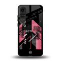 apollo project aesthetic pink and black back phone cover | glass case for oneplus nord ce 4 lite
