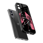 apollo project aesthetic pink and black back phone cover | glass case for oneplus nord ce 4 lite