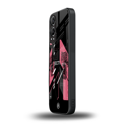 apollo project aesthetic pink and black back phone cover | glass case for oneplus nord ce 4 lite