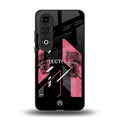 apollo project aesthetic pink and black back phone cover | glass case for oneplus nord ce 4
