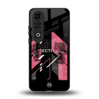 apollo project aesthetic pink and black back phone cover | glass case for oneplus nord ce 4