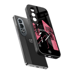 apollo project aesthetic pink and black back phone cover | glass case for oneplus nord ce 4