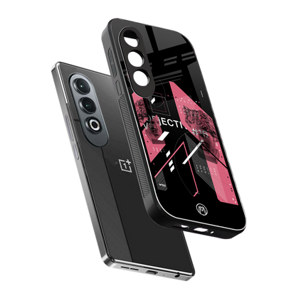 apollo project aesthetic pink and black back phone cover | glass case for oneplus nord ce 4