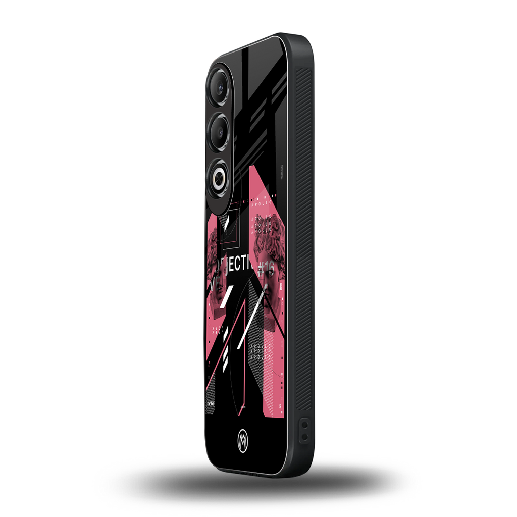 apollo project aesthetic pink and black back phone cover | glass case for oneplus nord ce 4