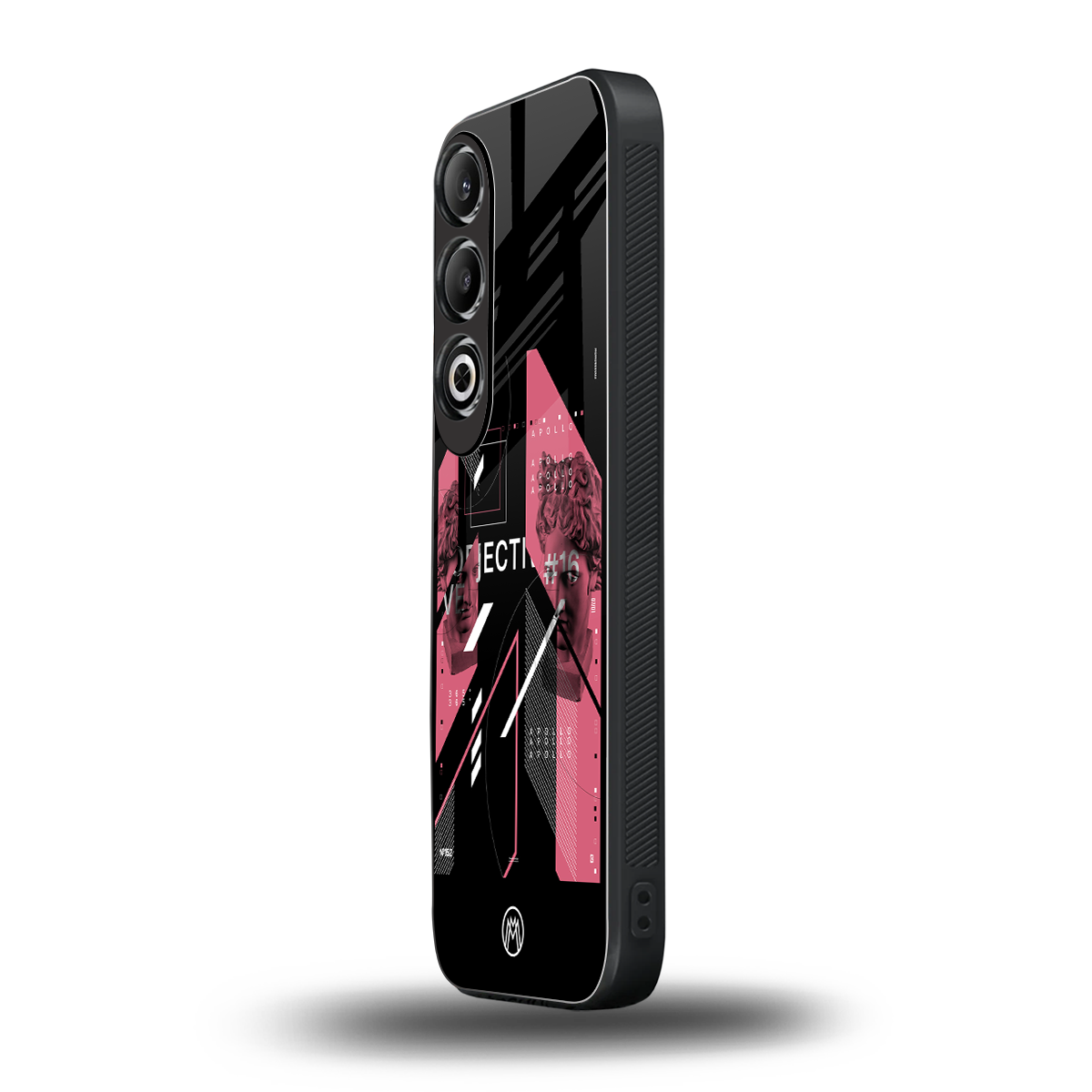 apollo project aesthetic pink and black back phone cover | glass case for oneplus nord ce 4