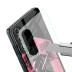 apollo project aesthetic pink and black back phone cover | glass case for oneplus nord ce 4