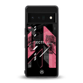 apollo project aesthetic pink and black back phone cover | glass case for google pixel 6 pro
