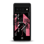 apollo project aesthetic pink and black back phone cover | glass case for google pixel 6 pro
