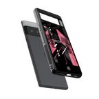 apollo project aesthetic pink and black back phone cover | glass case for google pixel 6 pro