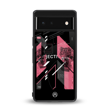 apollo project aesthetic pink and black back phone cover | glass case for google pixel 6