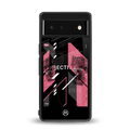 apollo project aesthetic pink and black back phone cover | glass case for Google Pixel 6A