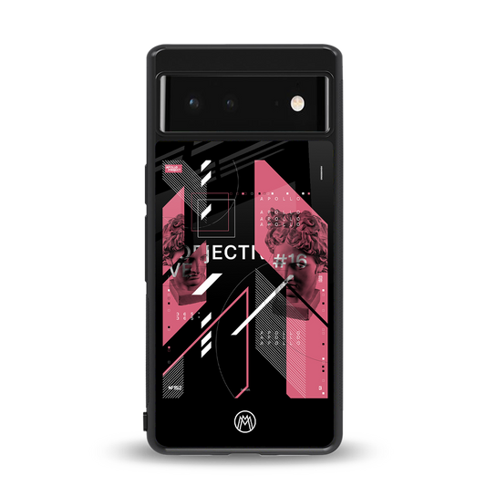 apollo project aesthetic pink and black back phone cover | glass case for Google Pixel 6A
