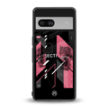 apollo project aesthetic pink and black back phone cover | glass case for Google Pixel 7